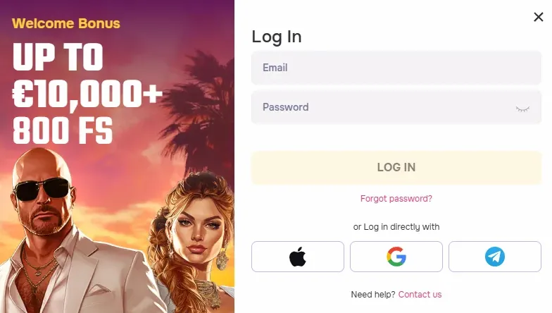 Inlogscherm casino op laptop en smartphone