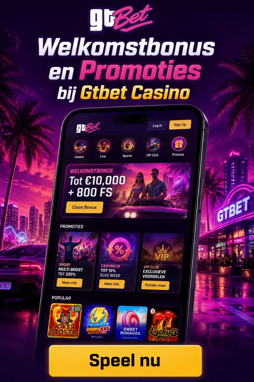 Gtbet Casino Bonussen — Alle Promoties en Aanbiedingen